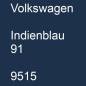 Preview: Volkswagen, Indienblau 91, 9515.